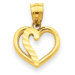 14k Heart Pendant
