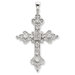 Sterling Silver CZ Filigree Cross Pendant