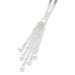 Sterling Silver Dangle Bead Necklace - 18 Inch- Lobster Claw