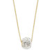 14k Crystal Slider Necklace - 18 Inch