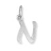 Sterling Silver Initial N Pendant
