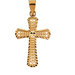 14k Yellow Gold Cross Pendant21x14.5mm