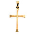 14k Yellow Gold Cross PendantCross In Center 24.5x16mm