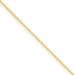 14k .6mm Solid Polished Cable Chain Anklet - Spring Ring
