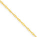 14k 1.10mm Singapore Chain Anklet - Spring Ring
