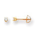 14k 2.25mm CZ Baby Earrings