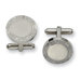 Stainless Steel Greek Key Cuff Links