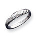 Sterling Silver Diamond-cut Twisted Ring