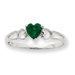 10k Heart Cut Ring