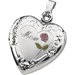 Ste. Silver Tri Color Mom Heart Shaped Locket