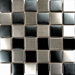 2" x 2" Metal Mosaic in  Black and Silver