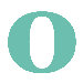 Letter - Lower Case 'o' Stretched Wall Art