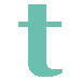 Letter - Lower Case 't' Stretched Wall Art