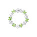 Antique Flower Design Oval and Round Cut Gemstone Bracelet in Sterling Silver
