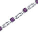 Gorgeous and Chic Round Shaped Gemstone Bracelet in Sterling Silver