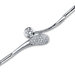 Glamorous Impression Sterling Silver Link Bracelet with White Cubic Zirconia
