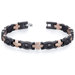 Suave Mens Tungsten Ceramic Copper Tone Eyeball Link Bracelet