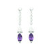 1.00 Ct.T.W. Genuine Marquise Cut Earrings in Sterling Silver