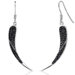 Fly By Night Dangle Drop Earrings with Clear s in Sterling Silver with Swarovski Elements