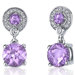 Refined Elegance 4.00 Carats Gemstone Dangle Earrings in Sterling Silver