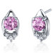 Majestic Charm 1.50 Carats Gemstone Round Cut Cubic Zirconia Earrings in Sterling Silver