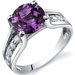 Solitaire Style  2.75 Carats Ring in Sterling Silver
