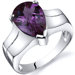 Brilliant 3.75 carats Solitaire Ring in Sterling Silver
