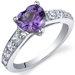 Dazzling Love 1.00 Carats Ring in Sterling Silver