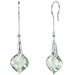 Onion Cut Gemstone Dangle Earrings