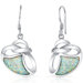 Opal Artistic Knot Dangle Earrings