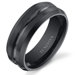 Men's Tungsten Center Groove Wedding Band
