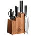 Chikara Series 8 Piece Bamboo Knife Block Set