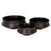 Round Antique Bronze Planters (Set of 3)