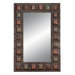 44" Rectangular Wall Mirror with Medallions