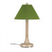 Bahama Weave Thin Weave Table Outdoor Lamp with Sunbrella&reg; Shade