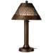Java 34" Table Lamp with Walnut Shade and 3" Column in Bronze