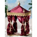 2 Piece Burgundy Kings Tent Figures Set