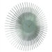 Silver Sunburst Wall Clock