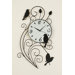 Metal Wall Clock with Bird Pendulum