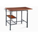 High Rise Drop Leaf Island - Dark Tobacco Finish
