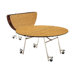 60" Octagon Mobile ContourFold Table with T-mold Edge