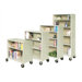 78" H Mobile Five Shelf Bookcase