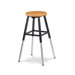 Height Adjustable Lab Stool with Chrome Legs