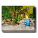 Morning Blue Outdoor Canvas Art