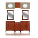 Metropolitan 76" Double Basin Vanity with 15" Center Drawers Unit