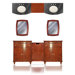Jasmine 79" Double Basin Vanity with 18" Center Laundry Hamper
