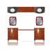 Jasmine 97" Double Basin Vanity with Adjustable Makeup Table