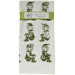 Organic Elves All Over Pattern Block Print Tea Towel