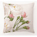 White French Rose Down-Filled Embroidered Pillow