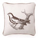Sepia Bird II Down-Filled Embroidered Pillow